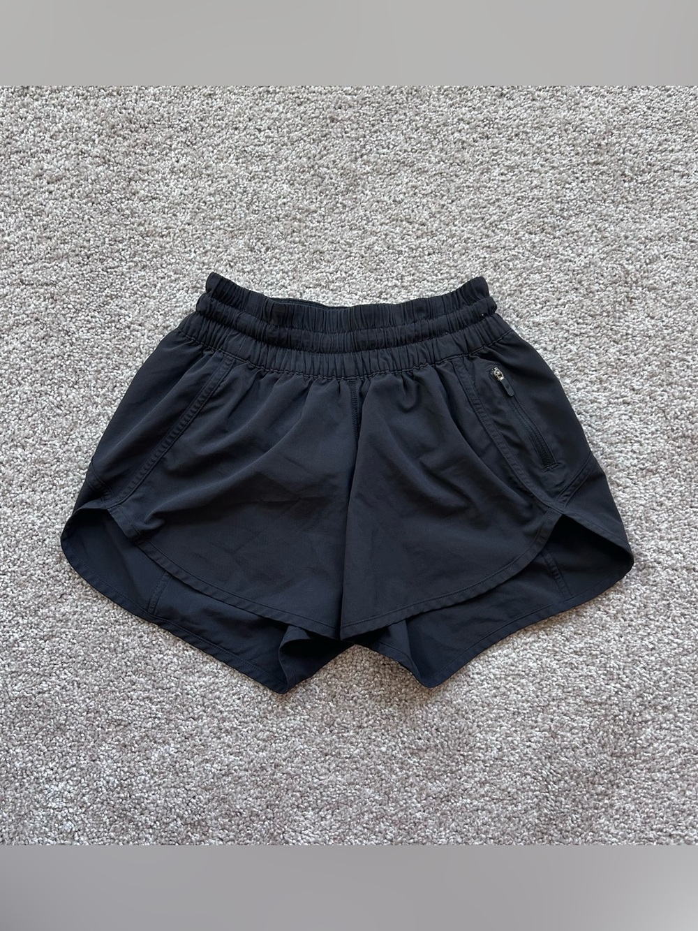 Lululemon Track That Short 3" *High-Rise Black Lined Running Athletic Shorts 4